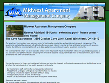 Tablet Screenshot of midwest-apartments.com